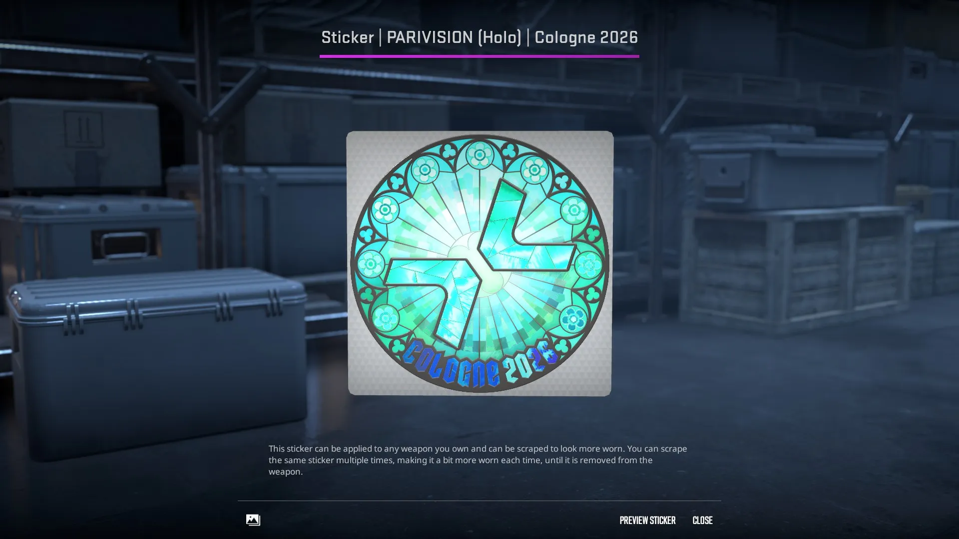 Sticker | PARIVISION (Holo) | Cologne 2026